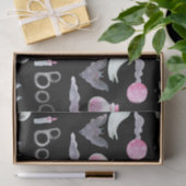 かわいい幽霊、こうもり、猫 薄葉紙 (ギフト)