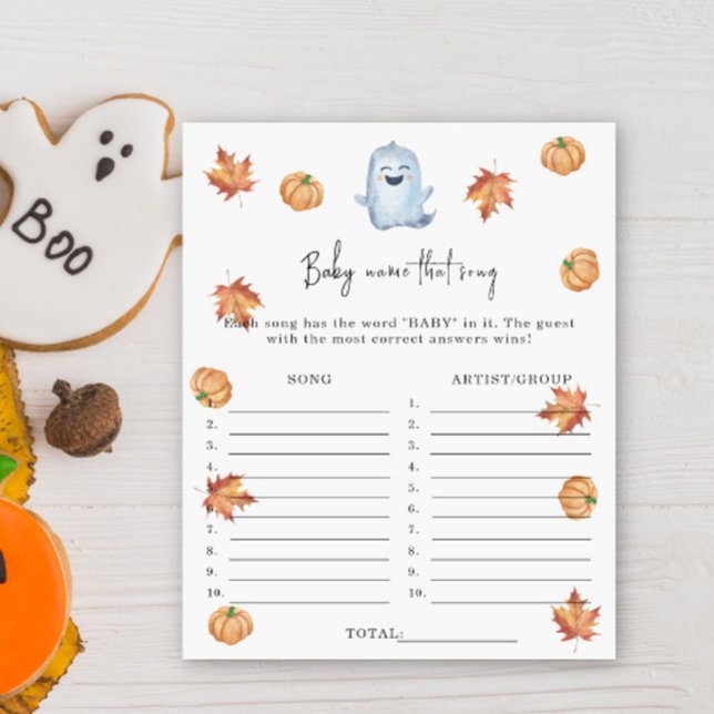 かわいい幽霊 – その曲の名前ベビーシャワーゲーム (クリエイターアップロード済み)