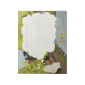 かわいい幽霊 – アヒル池の夏 ノートパッド (回転)