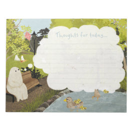 かわいい幽霊 – アヒル池の夏 ノートパッド