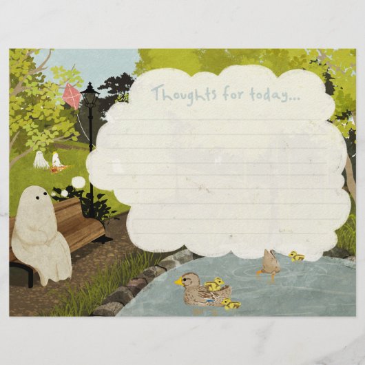 かわいい幽霊 – アヒル池の夏 レターヘッド (正面)