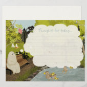 かわいい幽霊 – アヒル池の夏 レターヘッド (正面/裏面)