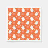 かわいい幽霊 | クモ | スパイダーウェブハロウィーン スタンダードカクテルナプキン (正面)