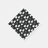 かわいい幽霊 | クモ | スパイダーウェブハロウィーン スタンダードカクテルナプキン (角)