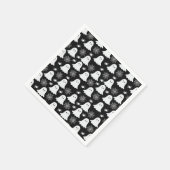 かわいい幽霊 | クモ | スパイダーウェブハロウィーン スタンダードカクテルナプキン (角)