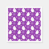 かわいい幽霊 | クモ | スパイダーウェブハロウィーン スタンダードカクテルナプキン (正面)