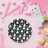 かわいい幽霊 | クモ | スパイダーウェブハロウィーン ペーパープレート (パーティー)