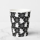 かわいい幽霊 | クモ | スパイダーウェブハロウィーン 紙コップ (右)