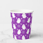 かわいい幽霊 | クモ | スパイダーウェブハロウィーン 紙コップ (裏面)