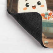 かわいい幽霊&スケルトンとキャンディボウル – マウスパッド (コーナー)