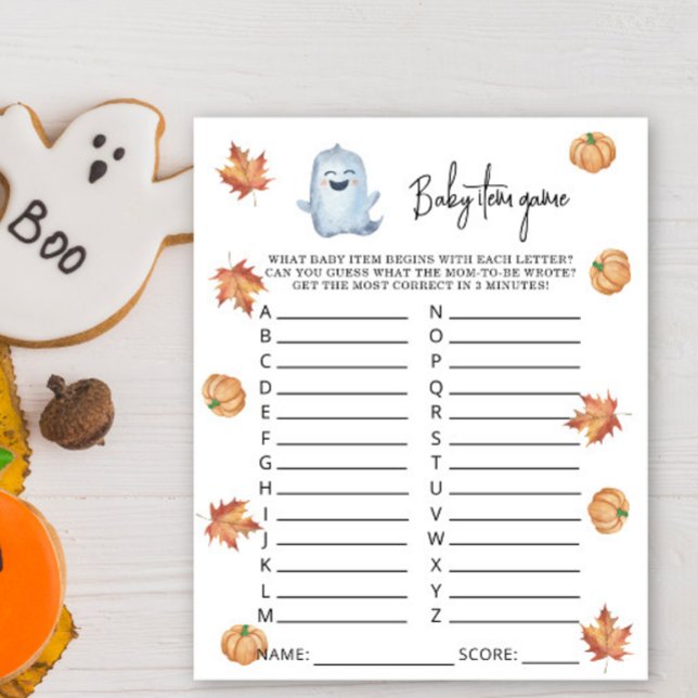 かわいい幽霊-ベビーアイテムゲーム。赤ちゃんシャワーゲーム (クリエイターアップロード済み)