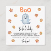 かわいい幽霊-ベビーチケット用の本 エンクロージャーカード (正面)