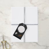 かわいい幽霊&満月ハッピーハロウィーン ギフトタグ (より糸付き)