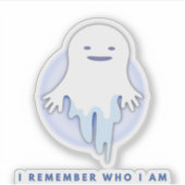 かわいい幽霊 – 私は誰がギフトか覚えている シール (正面)