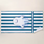 かわいい幽霊 – 私は誰がギフトか覚えている ビーチタオル (正面)