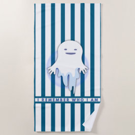 かわいい幽霊 – 私は誰がギフトか覚えている ビーチタオル