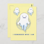かわいい幽霊 – 自分を覚えている ポストカード (正面/裏面)