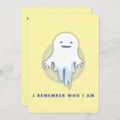 かわいい幽霊 – 自分を覚えている 招待状 (正面/裏面)