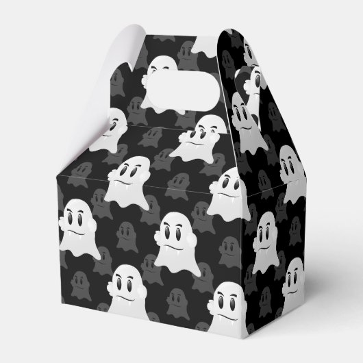 かわいい幽霊BLOBデザイン フェイバーボックス (正面サイド)