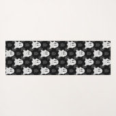 かわいい幽霊BLOBデザイン ヨガマット (裏面(横))