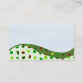 かわいい幾何学的なデジタルによってキルトにされる景色の技術 名刺 (裏面)