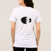 かわいい幾何学的Tシャツ(顔付カラフル) トライブレンドTシャツ (裏面)