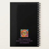 かわいい床に焦点を当てるハートピンクトレンディー プランナー手帳 (裏面)