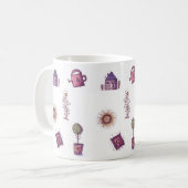 かわいい庭のマグ コーヒーマグカップ (正面左)