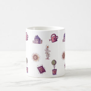 かわいい庭のマグ コーヒーマグカップ