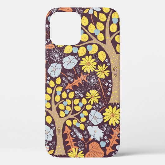 かわいい庭のヴィンテージは継ぎ目のない模様を繰り返す。アップル Case-Mate iPhoneケース (裏面)