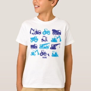 かわいい建築の輸送は装置を機械で造ります Tシャツ
