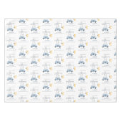 かわいい建築クレーンキッズ任意の年齢誕生日 テーブルクロス (正面(横))