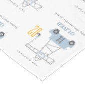 かわいい建築クレーンキッズ任意の年齢誕生日 テーブルクロス (アングル)