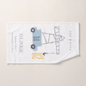 かわいい建築クレーンキッズ任意の年齢誕生日 ハンドタオル (ハンドタオル)