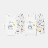 かわいい建築クレーンボーイズアーバンベイビーシャワー フェイバーボックス (折り畳みなし)