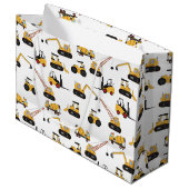 かわいい建築タイルパーティー ラージペーパーバッグ (正面アングル)