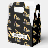 かわいい建築ダンプトラックパターン誕生日 フェイバーボックス (オープン)