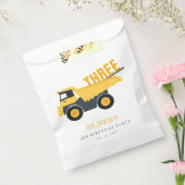 かわいい建築ダンプトラック任意の年齢誕生日 フェイバーバッグ (封をした状態)