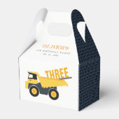 かわいい建築ダンプトラック任意の年齢誕生日 フェイバーボックス (裏面サイド)