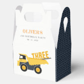 かわいい建築ダンプトラック任意の年齢誕生日 フェイバーボックス (オープン)