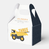 かわいい建築ダンプトラック任意の年齢誕生日 フェイバーボックス (正面サイド)