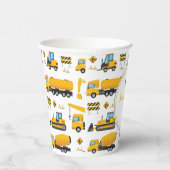 かわいい建築ダンプトラック男女兼用 紙コップ (右)