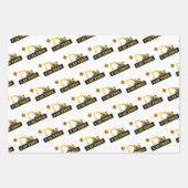 かわいい建築ダンプベビーシャワー誕生日ギフト ラッピングペーパーシート (正面2)