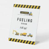 かわいい建築ダンプ食品ドリンクサイン印刷可能 台座サイン (正面)