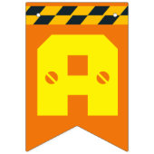 かわいい建築テーマキッズバースデーパーティー バンティングフラッグ (第2の旗)