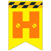 かわいい建築テーマキッズバースデーパーティー バンティングフラッグ (第1の旗)