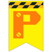 かわいい建築テーマキッズバースデーパーティー バンティングフラッグ (第3の旗)