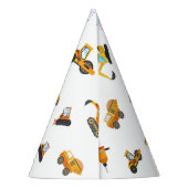 かわいい建築テーマキッズバースデーパーティー パーティーハット (裏面)