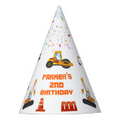 かわいい建築テーマキッズバースデーパーティー パーティーハット (正面)