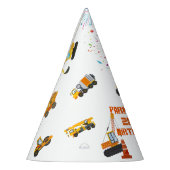 かわいい建築テーマキッズバースデーパーティー パーティーハット (左)